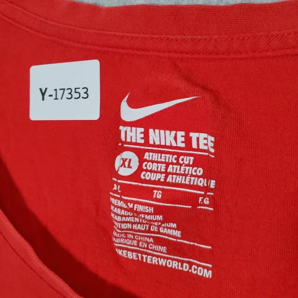 USA Women Top XL Red Shirt Logo Nike One Nation One Team Soccer Tee‎